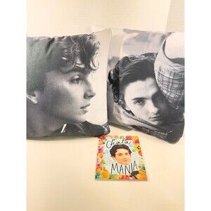 Timothée Chalamet Fan Bundle Decorative Pillows w/ Book Chalamania (Bx 21)